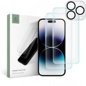 Tech-Protect [2-Pack] iPhone 14 Pro Max Skärmskydd + [1-Pack] Kameralinsskydd