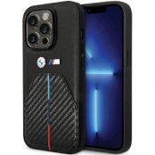 BMW iPhone 14 Pro Mobilskal Stamped Tricolor Stripe