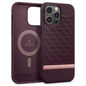 Caseology iPhone 14 Pro Mobilskal Magsafe Parallox - Mörkröd