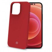 CELLY iPhone 14 Pro Skal Cromo Soft Rubber - Röd