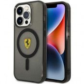 Ferrari iPhone 14 Pro Mobilskal Magsafe Translucent - Svart