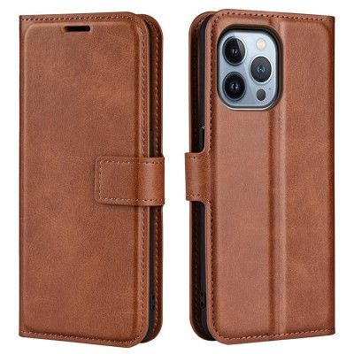 Flip Folio iPhone 14 Pro Plånboksfodral - Brun