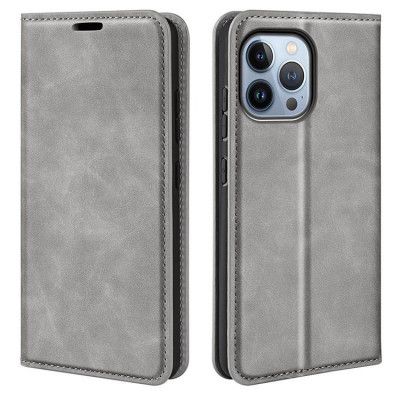 Folio iPhone 14 Pro Plånboksfodral - Grå