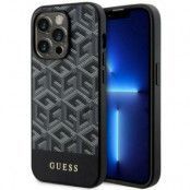 Guess iPhone 14 Pro Mobilskal MagSafe GCube Stripes - Svart