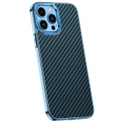 Imak iPhone 14 Pro Mobilskal Carbon Fiber - Blå