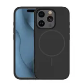 iPhone 14 Pro Mobilskal MagSafe Silikon Thin - Svart