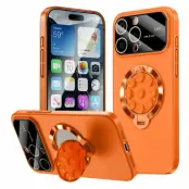 iPhone 14 Pro Mobilskal Magsafe Sugkopphållare Kickstand - Orange