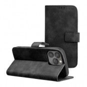 iPhone 14 Pro Plånboksfodral Tender Eco Läder Svart