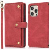 iPhone 14 Pro Plånboksfodral Flip - Röd