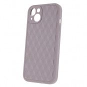 iPhone 14 Pro Skal 3D Cube Mönster Kaffelatte