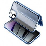 iPhone 14 Pro Skal Anti-Spy Metall Magnetic - Blå