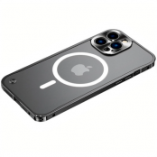 iPhone 14 Pro Skal Magsafe Metall Frame - Svart