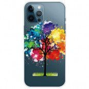 iPhone 14 Pro Skal Pattern Printing TPU - Färgglada träd