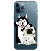 iPhone 14 Pro Skal Pattern Printing TPU - Two Dogs