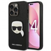 Karl Lagerfeld iPhone 14 Pro Skal Original Faceplate - Svart