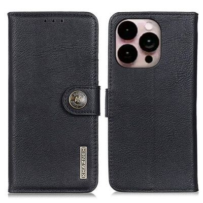 KHAZNEH iPhone 14 Pro Plånboksfodral Retro - Svart
