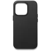 Mujjo Full Leather Case (iPhone 14 Pro) - Svart