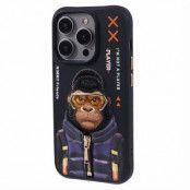 NIMMY iPhone 14 Pro Mobilskal Glasses Pet Gen 2 - Gorilla