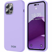 SiGN iPhone 14 Pro Skal Liquid Silicone - Lavender