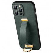 SULADA iPhone 14 Pro Mobilskal Kickstand med Wristband - Grön