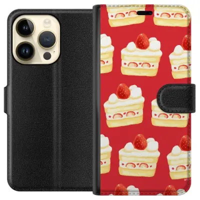 Plånboksfodral till Apple iPhone 14 Pro med Tårta