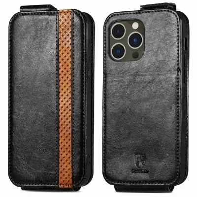 CaseNeo 003 Series Flip Cover (iPhone 14 Pro) - Svart