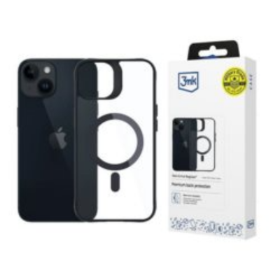 3MK iPhone 14 Mobilskal MagSafe Satin Armor - Svart