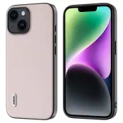 ABEEL iPhone 14 Fodral KonstLäder Glitter Yta Skydd - Vit