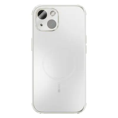 ABEEL Mobilskal till iPhone 14 Magnetiskt TPU PC Kylande Matt Vit