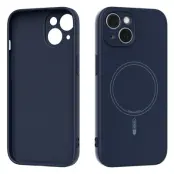 ABEEL Mobilskal till iPhone 14 MagSafe Kompatibel Blå Silikon