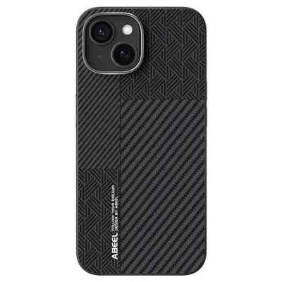 ABEEL iPhone 14 Skal PC TPU Aluminium PU Läder MagSafe - Textur 1