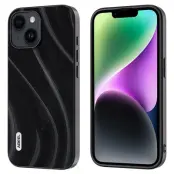 ABEEL Milky Way iPhone 14 Skal PU Läder Coated - Svart