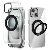 ABEEL Q-LUCK iPhone 14 Skal Med Rotera Kickstand Shockproof Svart