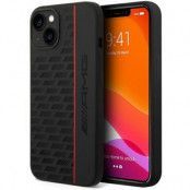 AMG iPhone 14 Mobilskal Silicone Carbon Pattern - Svart