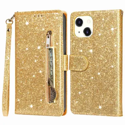 Trolsk Glitter Wallet (iPhone 14) - Svart