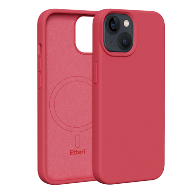 Etteri iPhone 14 Mobilskal MagSafe Silikon - Hallon