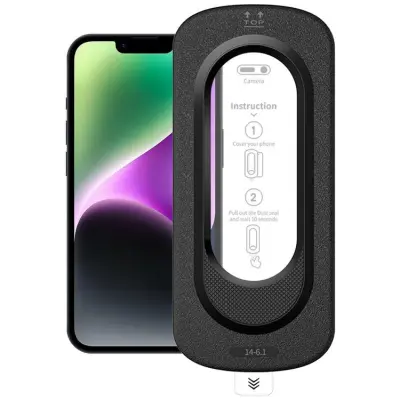 Härdat glas Skärmskydd För Apple iPhone 14 med Installationsverktyg