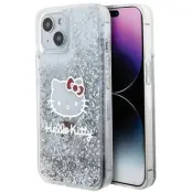 Hello Kitty iPhone 14/15/13 Skal MagSafe Glitter Charms Silver