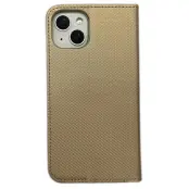 iPhone 14 / 13 Plånboksfodral Smart Magnet - Guld
