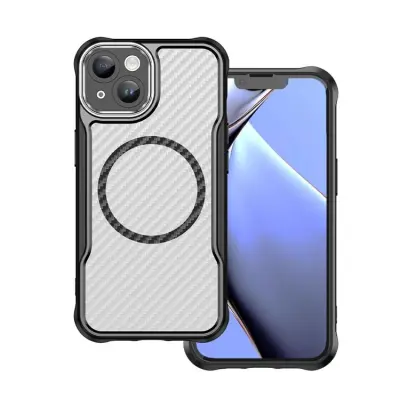 iPhone 14 Mobilskal MagSafe Defender Carbon - Svart