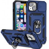 iPhone 14 Skal Ringhållare Kickstand - Blå