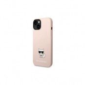 Karl Lagerfeld Choupette Light Rose Silikonfodral till iPhone 14