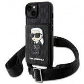 Karl Lagerfeld iPhone 14 Halsbandsskal Crossbody Ikonik