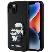 Karl Lagerfeld iPhone 14 Mobilskal Saffiano Karl & Choupette