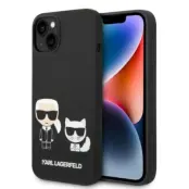 Karl Lagerfeld iPhone 14 Skal Magsafe Silicone Karl&Choupette - Svart