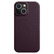MELKCO iPhone 14 Fodral Äkta Läder + PC MagSafe Kompatibel - Lila