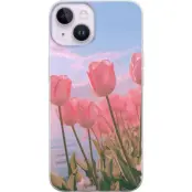Mobilskal till Apple iPhone 14 med Rosa Tulpaner