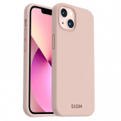 SiGN iPhone 14 Skal Liquid Silicone - Sand Rosa