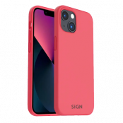 SiGN iPhone 14 Skal Liquid Silicone - Vattenmelon Röd