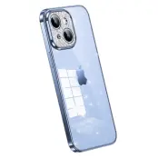 SULADA Glitter Mobilskal för iPhone 14 TPU Blå med Rhinestone Decor